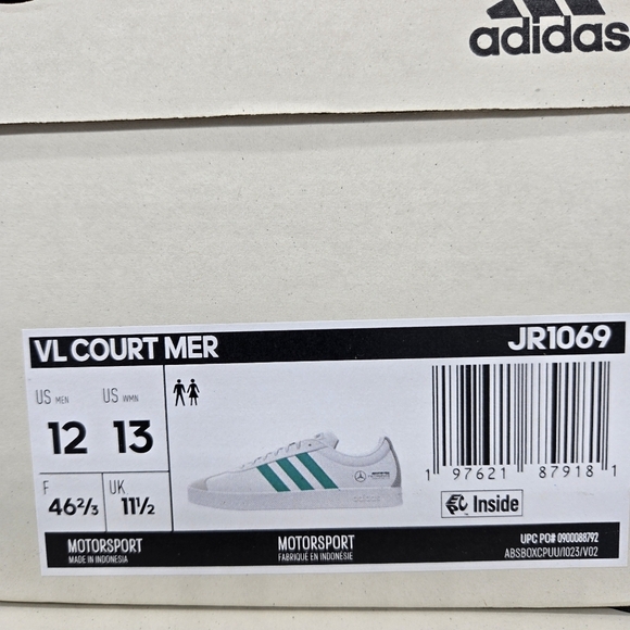 New adidas VL Court Mercedes-AMG Petronas Formula One Team Men\'s Shoes Size 12 main image 7
